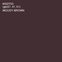 #432F33 - Woody Brown Color Image
